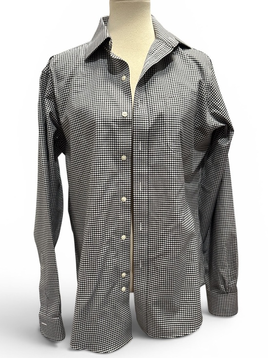 Brooks Brothers Other - Brooks Brothers Black & White Gingham Button-Down Shirt #586